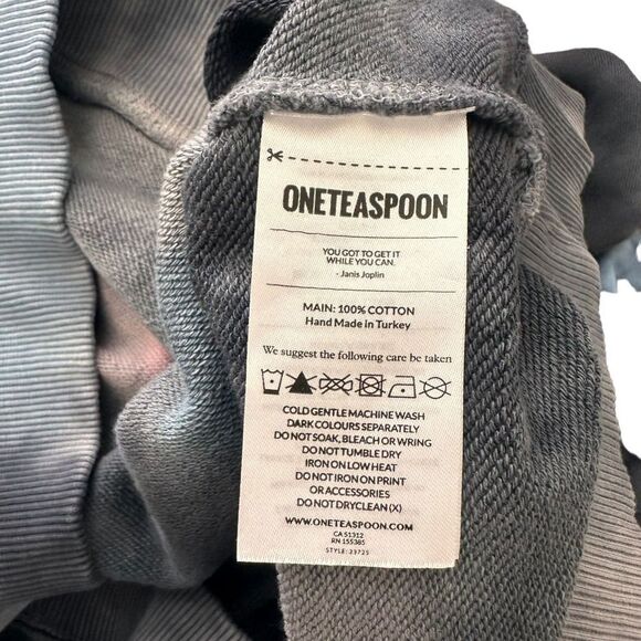 ONE TEASPOON Tie Dye‎ Oversized Batwing Hoodie Sz Small - Picture 5 of 5